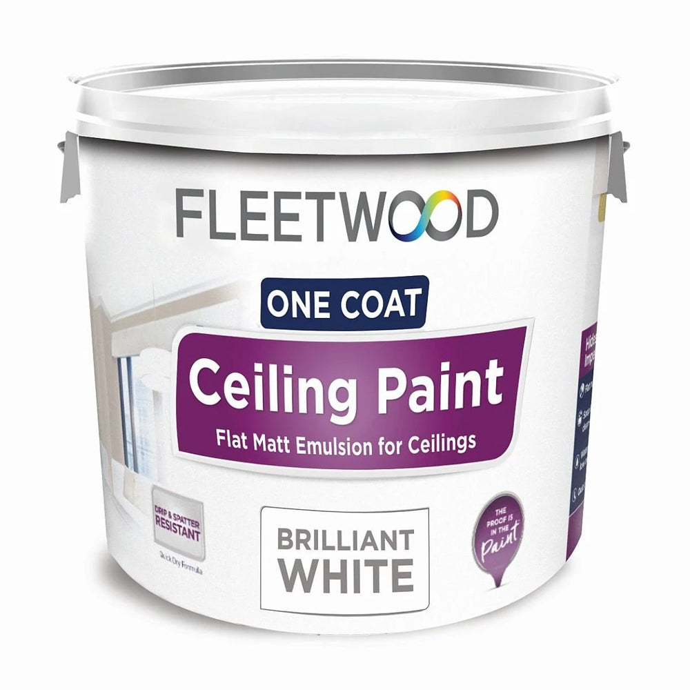 Fleetwood Ceiling Paint 10 Litre - Brilliant White | CLP91BW