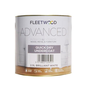 Fleetwood 2.5 Litre Advanced Quick Drying Undercoat - White | UNA25BW