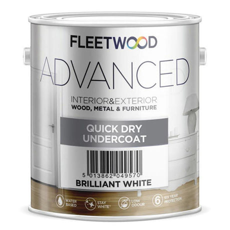 Fleetwood Advanced Quick Drying Undercoat 5 Litre - White | UNA50BW