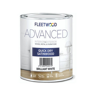 Fleetwood 2.5 Litre Advanced Quick Drying Satinwood - White | STA25BW