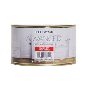 Fleetwood 500ml Advanced Quick Drying Gloss - Brillant White | GLA05BW