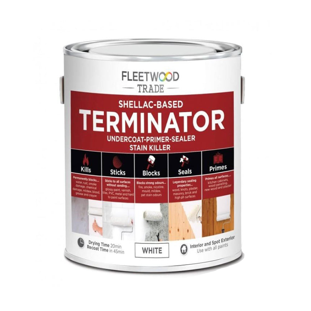 Fleetwood 500ml Terminator Undercoat Primer Stain Killer - White |  PTSO05BW