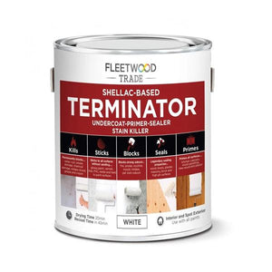 Fleetwood 2.5 Litre Terminator Undercoat Primer Stain Killer - White | PTSO25BW