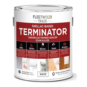 Fleetwood Trade Terminator Shellac Primer 5 Litre - White | PTSO050BW