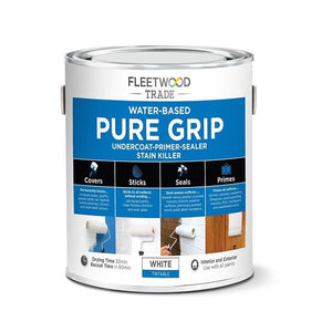 Fleetwood 2.5 Litre Pure Grip Undercoat Primer Stain Killer - White | PPGW25BW