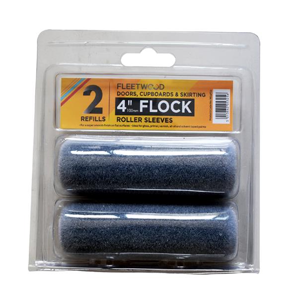 FLEETWOOD 4" FLOCK ROLLER SLEEVES 2 PACK | MS4FS2