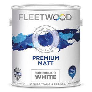 Fleetwood Premium Vinyl Matt 5 Litre - Brilliant White | MAPN50BW