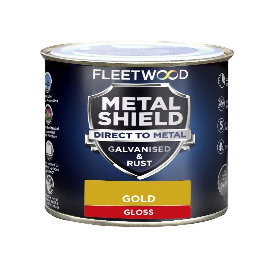 Fleetwood Metalshield 250ml Metal Paint - Gloss Gold | MSGO03GD