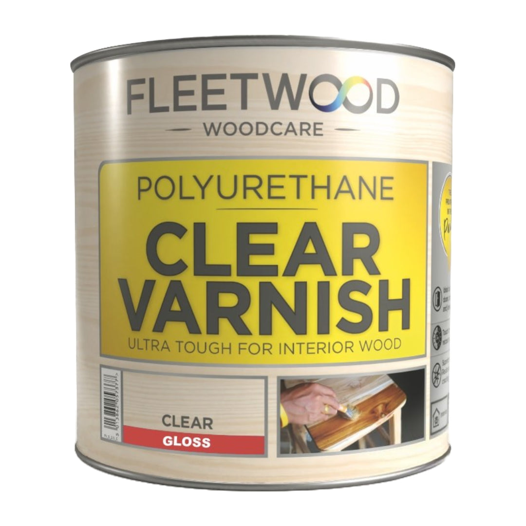 Fleetwood Polyurethane Varnish 2.5 Litre - Clear Gloss | VPG25C