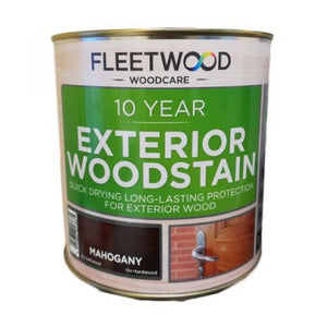 Fleetwood 10 Year Exterior Woodstain 1 Litre - Mahogany | WEWS01MY