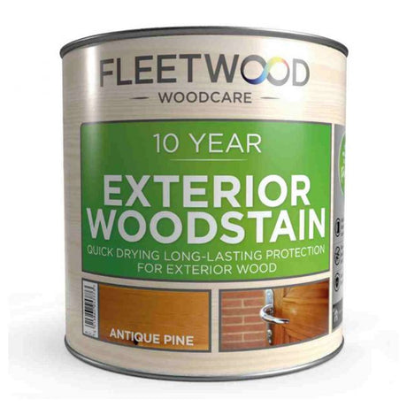 Fleetwood 10 Year Exterior Woodstain 2.5 Litre - Antique Pine | WEWS25AP