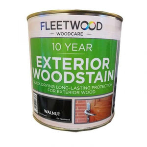 Fleetwood 10 Year Exterior Woodstain 1 Litre - Walnut | WEWS01WT