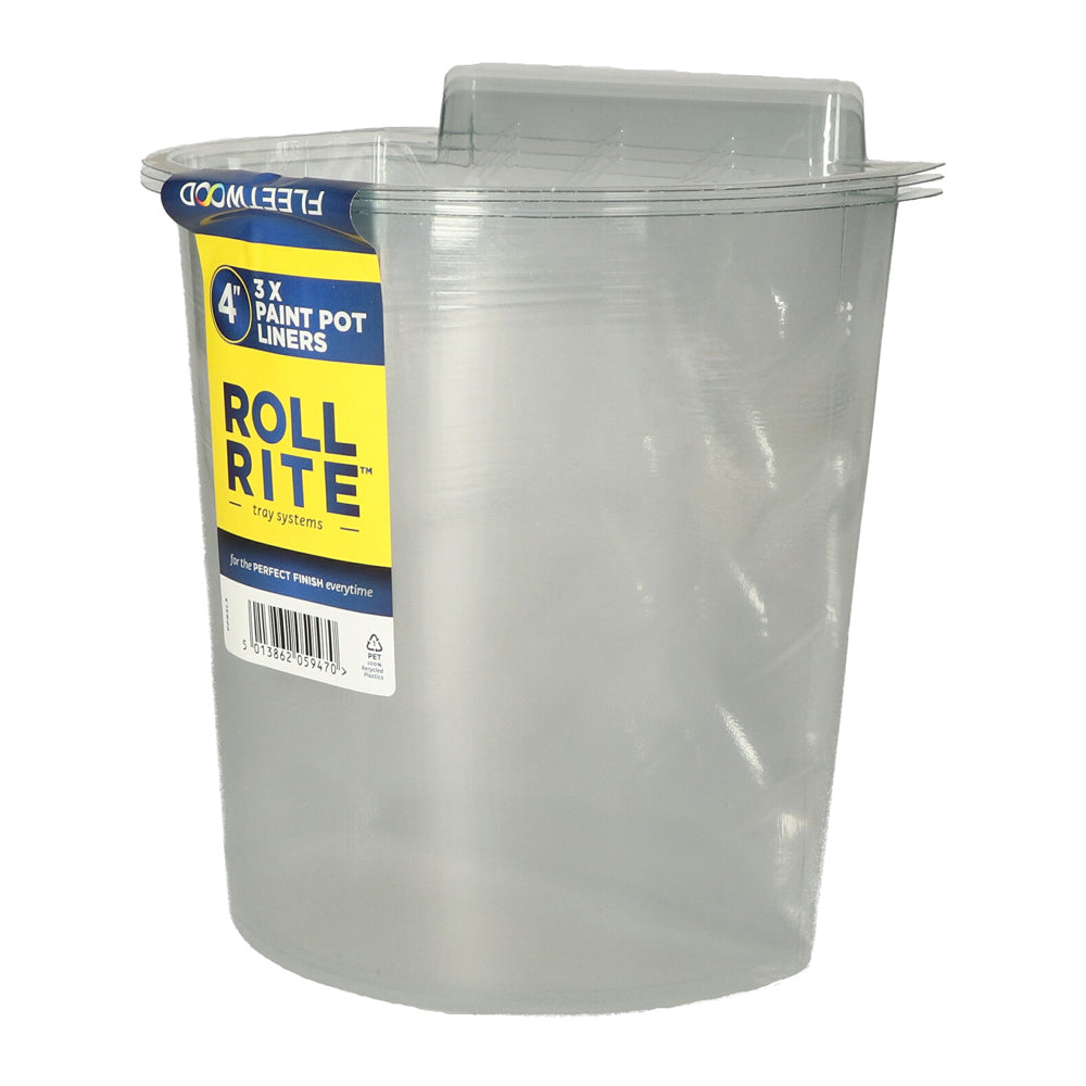 Fleetwood 4" Roll Rite Paint Pot Liners 3 Pack | PPR4L3