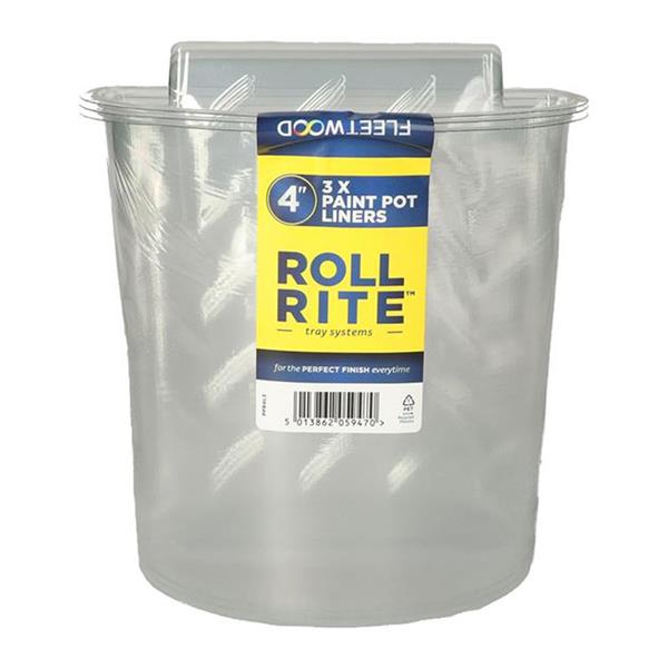 Fleetwood 4" Roll Rite Paint Pot Liners 3 Pack | PPR4L3