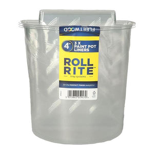 Fleetwood 4" Roll Rite Paint Pot Liners 3 Pack | PPR4L3