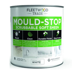 Fleetwood Mould Stop Scrubbable Soft Sheen 1 Litre - White | TRSMS01BW