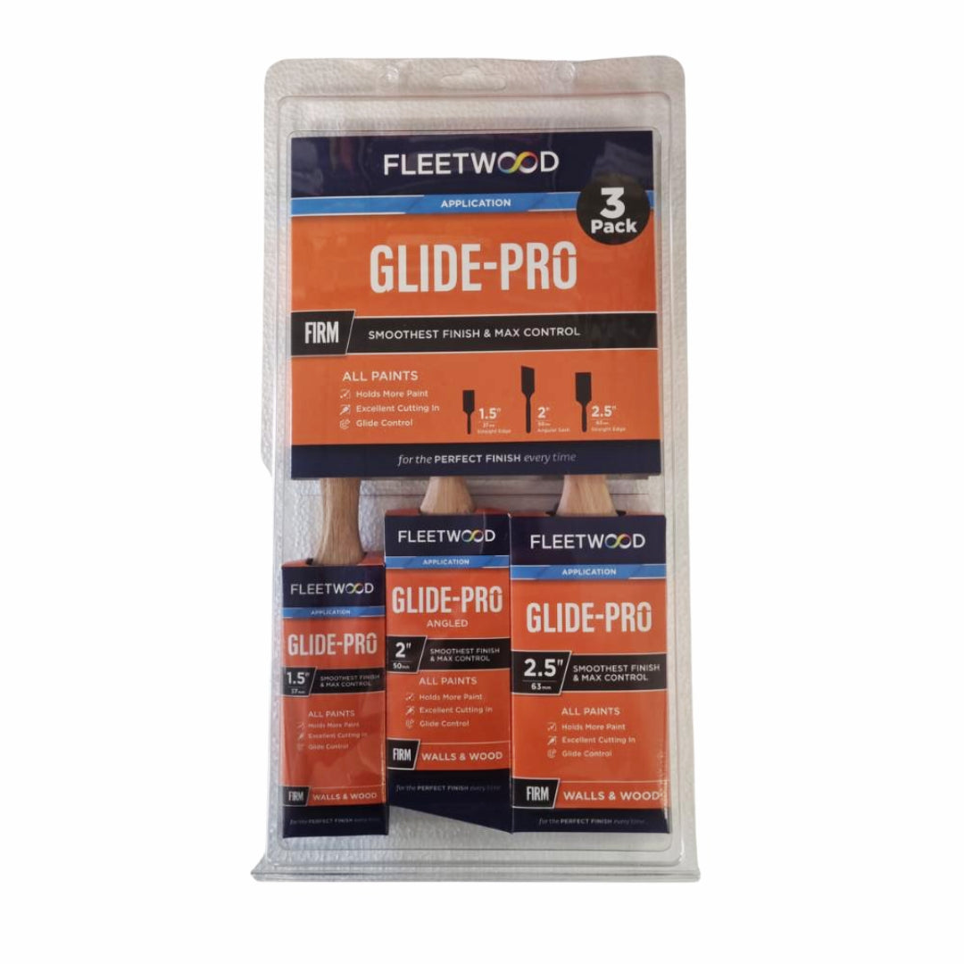 Fleetwood Glide Pro Paint Brush 3 Pack | BRSGP3