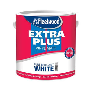 Fleetwood Extra Plus Vinyl Matt 5 Litre - Brilliant White | MEP50BW