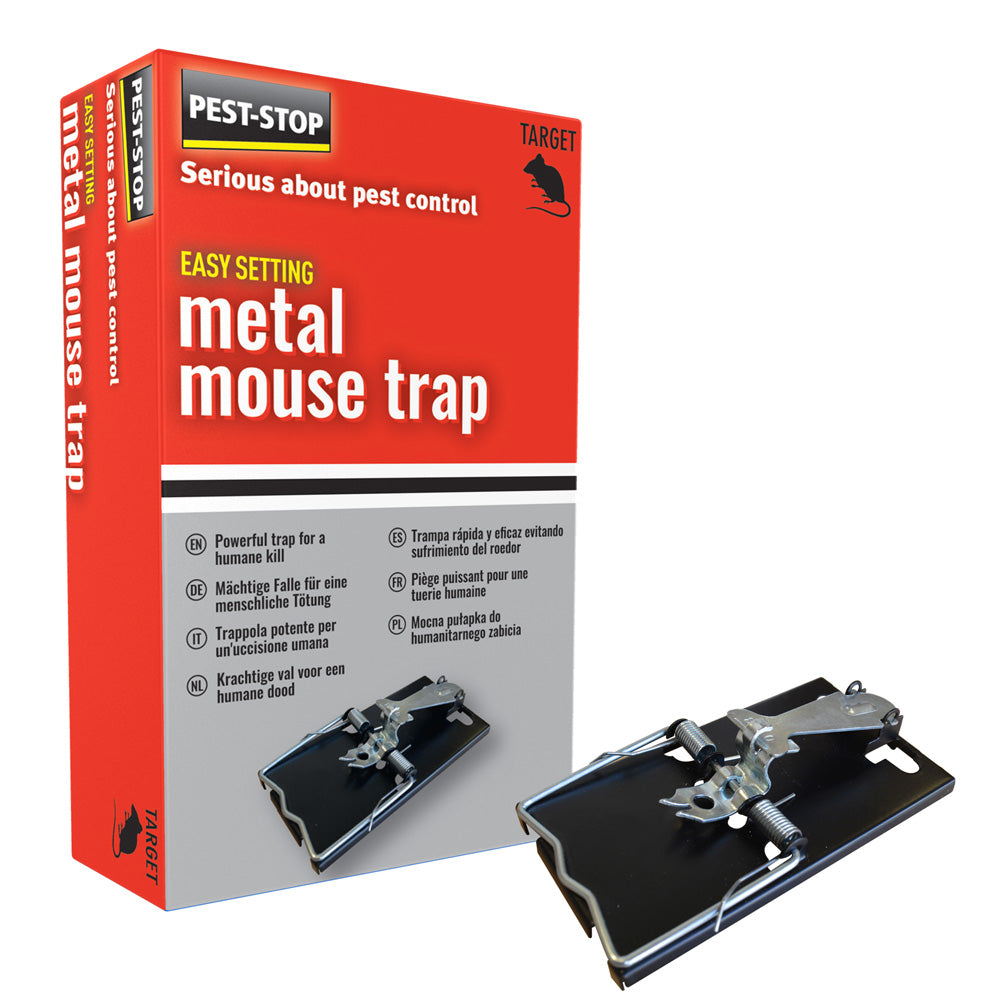 PEST-STOP Easy Setting Metal Mouse Trap Boxed | 7001-08