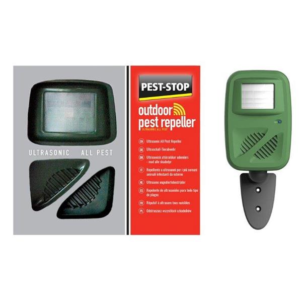 Pest-Stop Outdoor Ultrasonic Pest Repeller ( Cats Dogs Fox Rodents etc ) | 7001-36