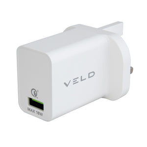 Veld Super Fast 18W Wall Charger USB A 3.0 | VH18AW