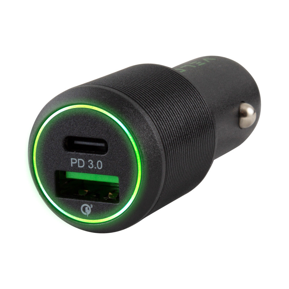 Veld Super Fast Car Charger 48W - 2 Port USB A USB C | VC48DG