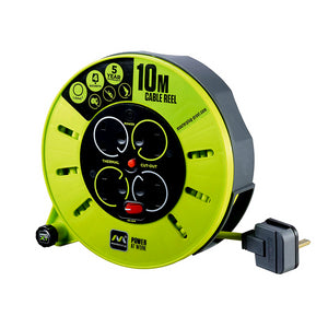 Masterplug 240v PRO-XT 13amp 10m 4 Gang Casette Reel | LCECMU10134SL