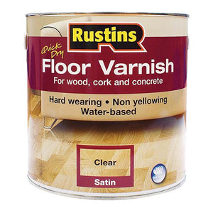 Rustins Quick Drying Floor Varnish 2.5 Litre - Clear Satin | R690070
