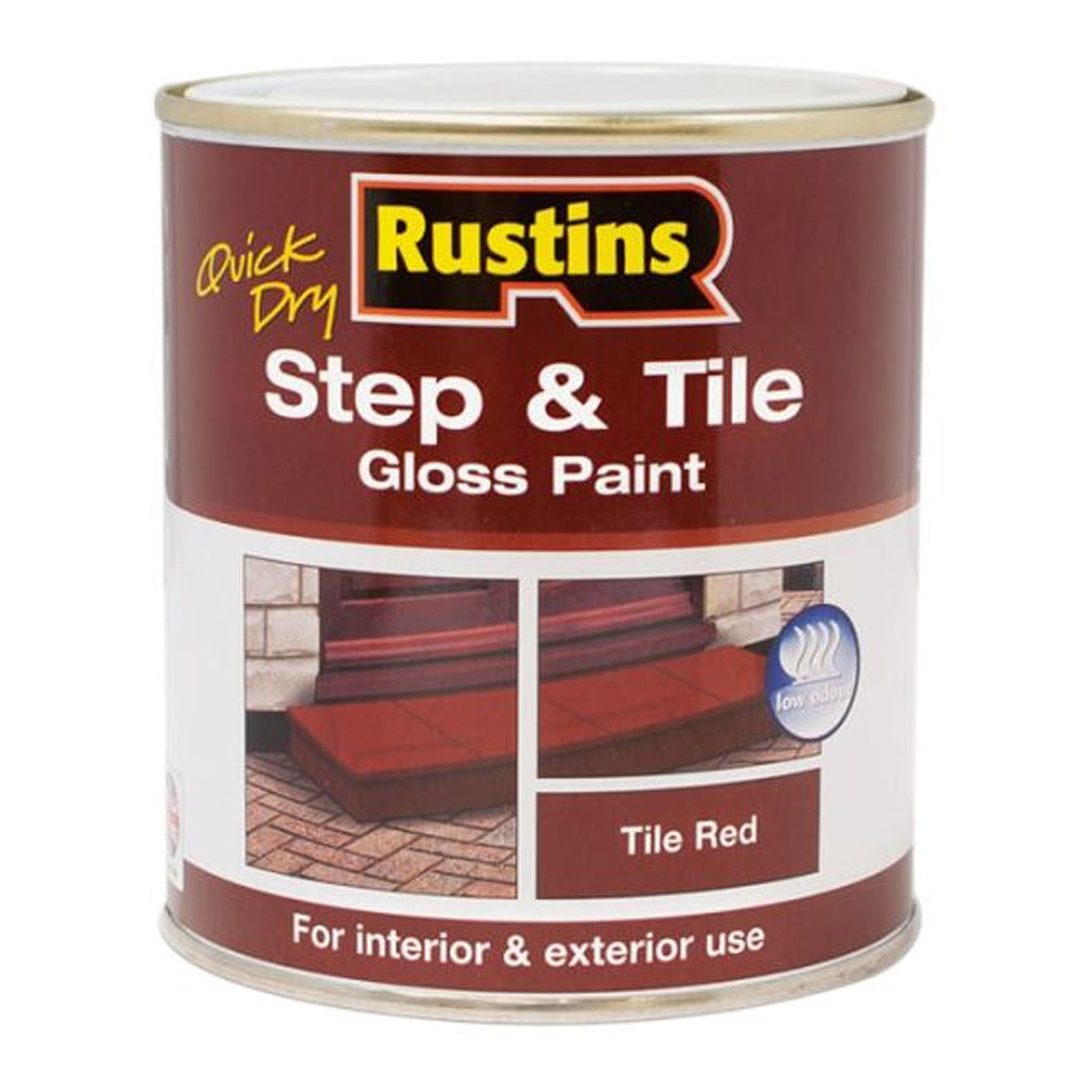 Rustins Quick Drying Step & Tile Paint 250ml - Red | R479991