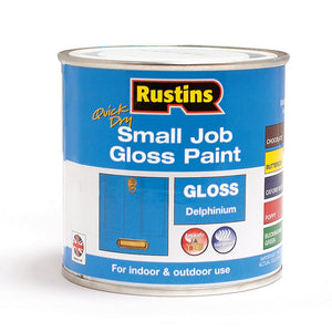 Rustins 250ml Quick Dry Small Job Gloss Paint - Delphinium | R690267