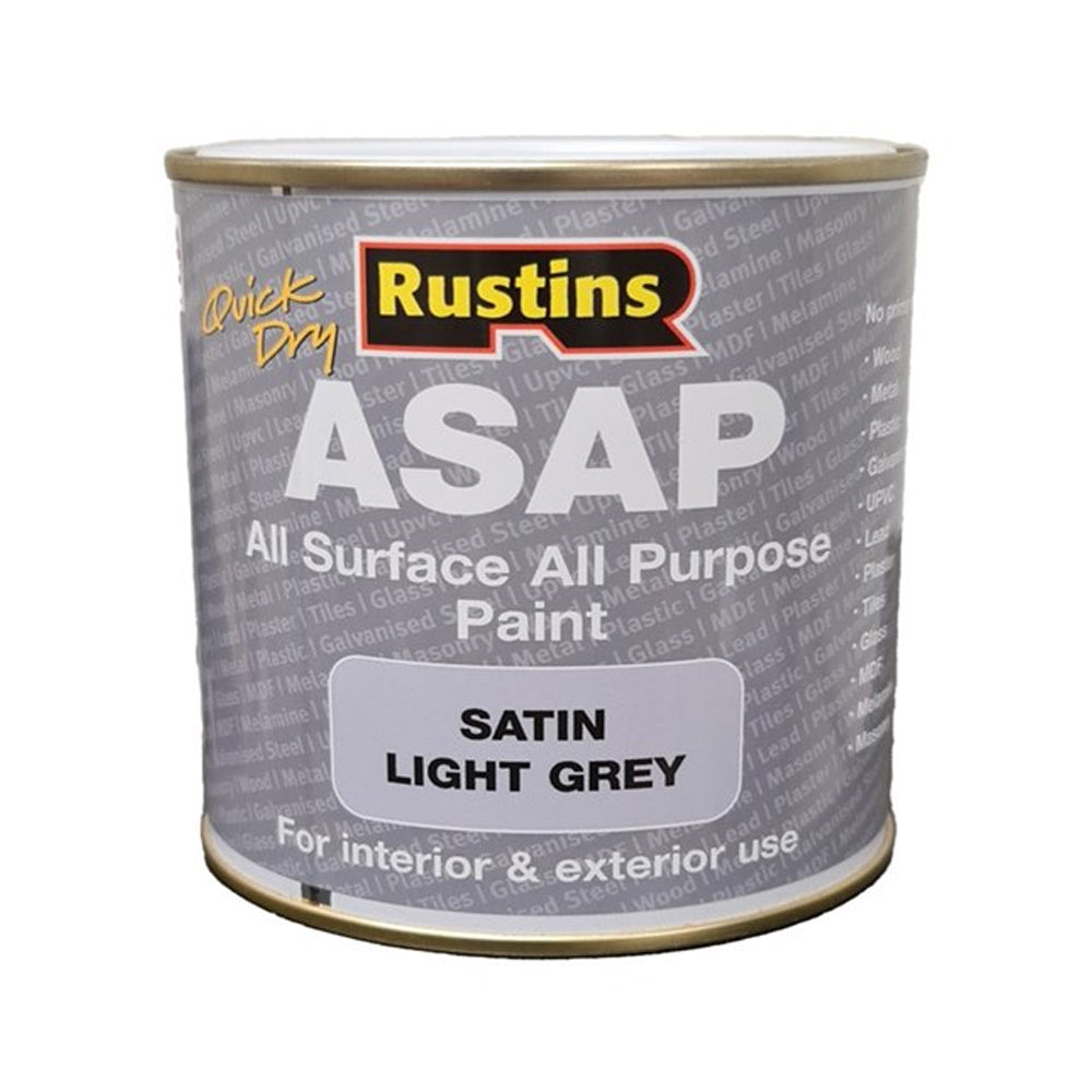 Rustins 250ml Asap All Surface All Purpose Paint - Light Grey | R640008