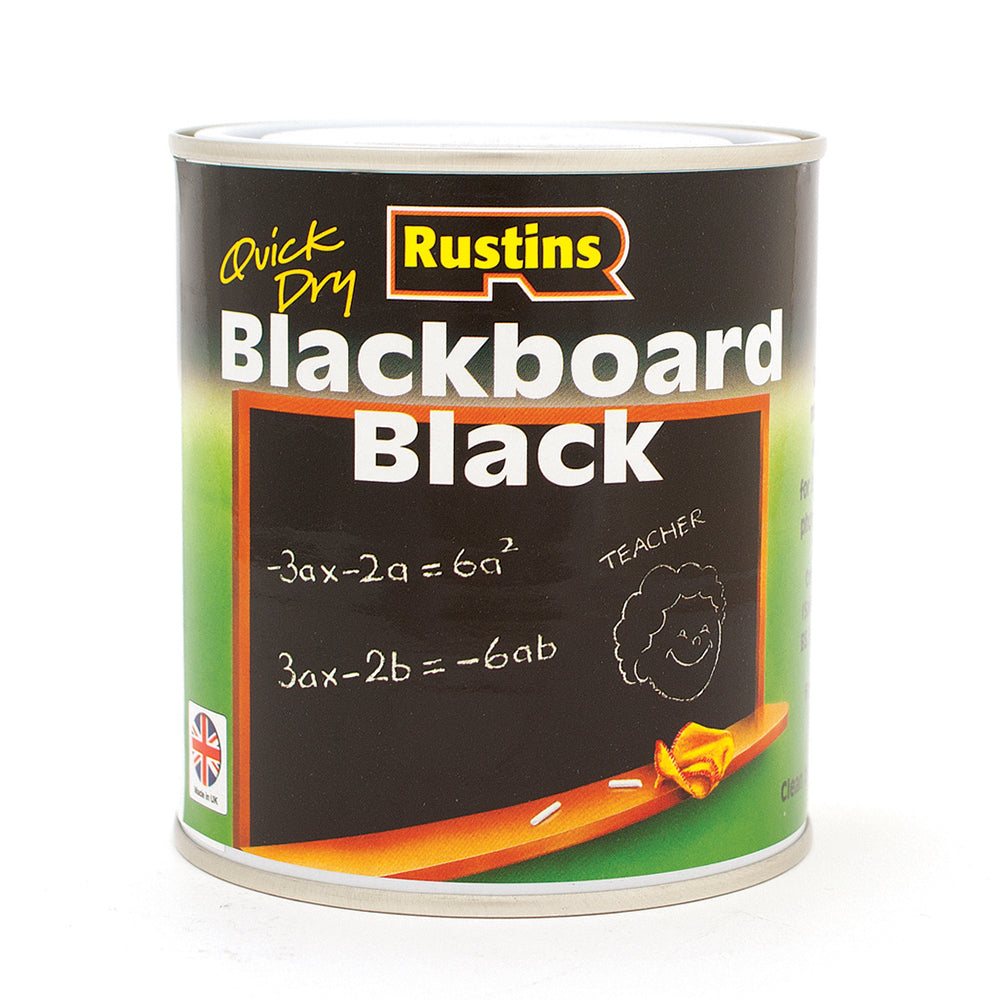 Rustins 500ml Blackboard Paint - Black | R050003