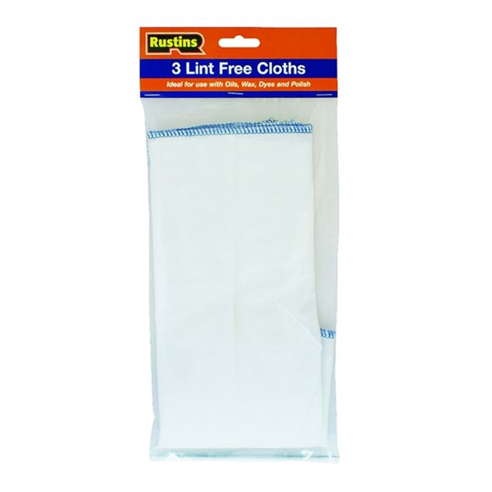 Rustins Lint Free Cloths 3 Pack | R120005