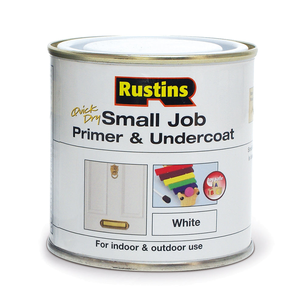 Rustins 250ml Quick Dry Small Job Primer Undercoat - White | R690250