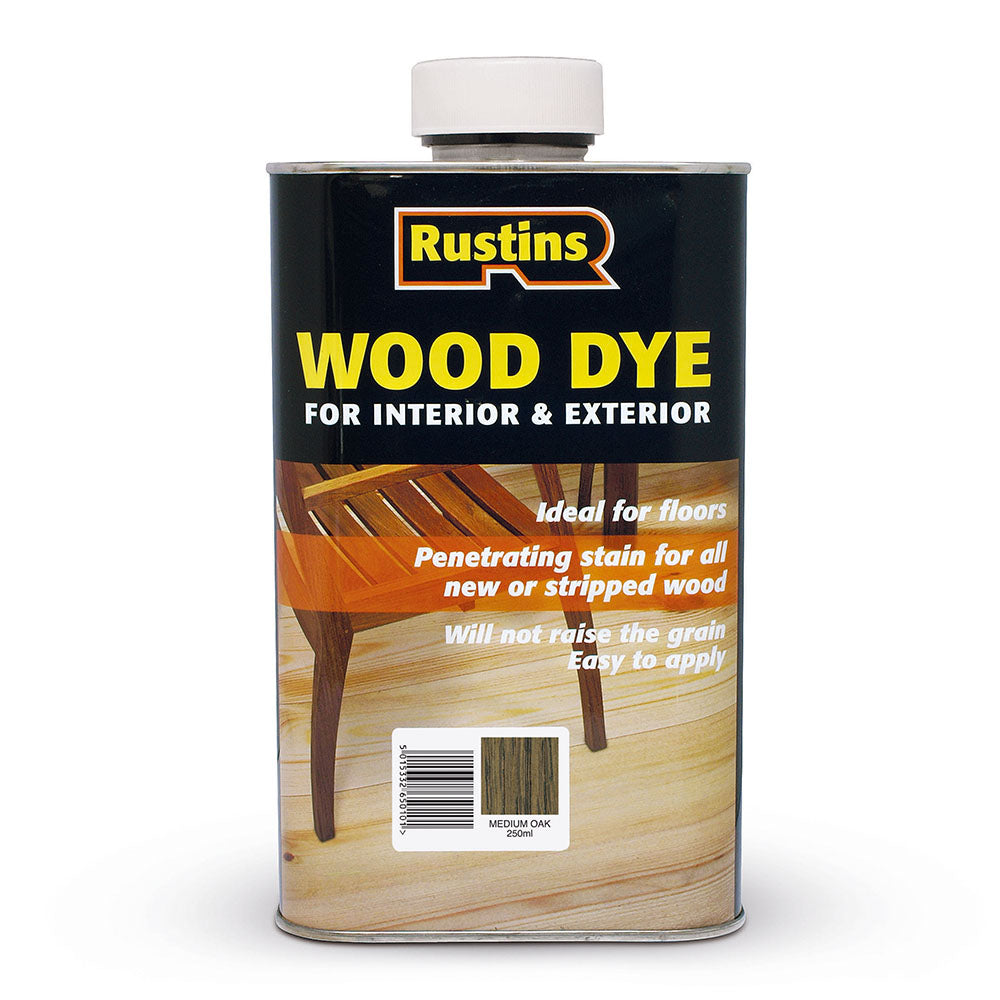 Rustins 250ml Wood Dye - Medium Oak | R650061