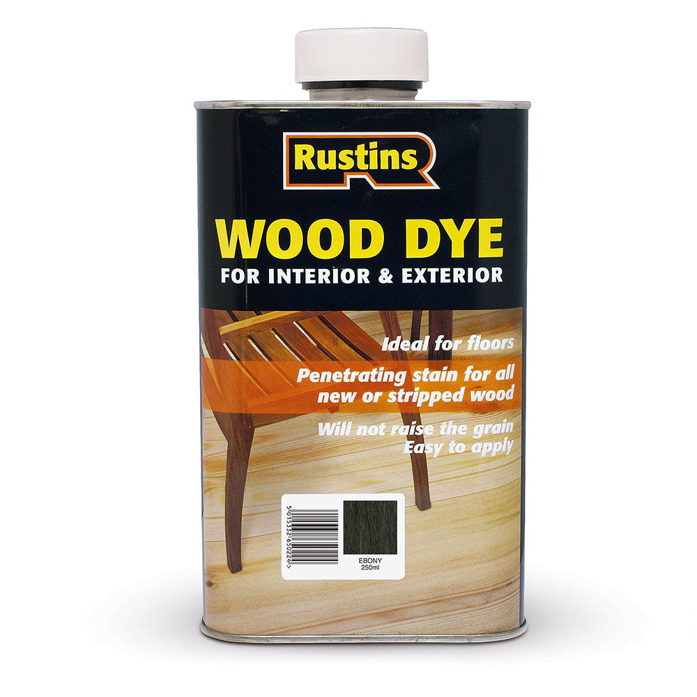 Rustins 250ml Wood Dye - Ebony | R650064