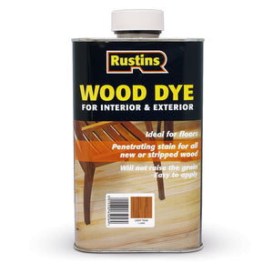 Rustins 250ml Wood Dye - Light Teak | R650068