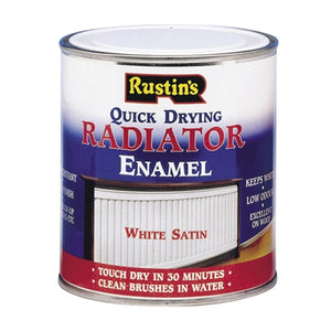 Rustins 250ml Radiator Paint - Satin White | R690175