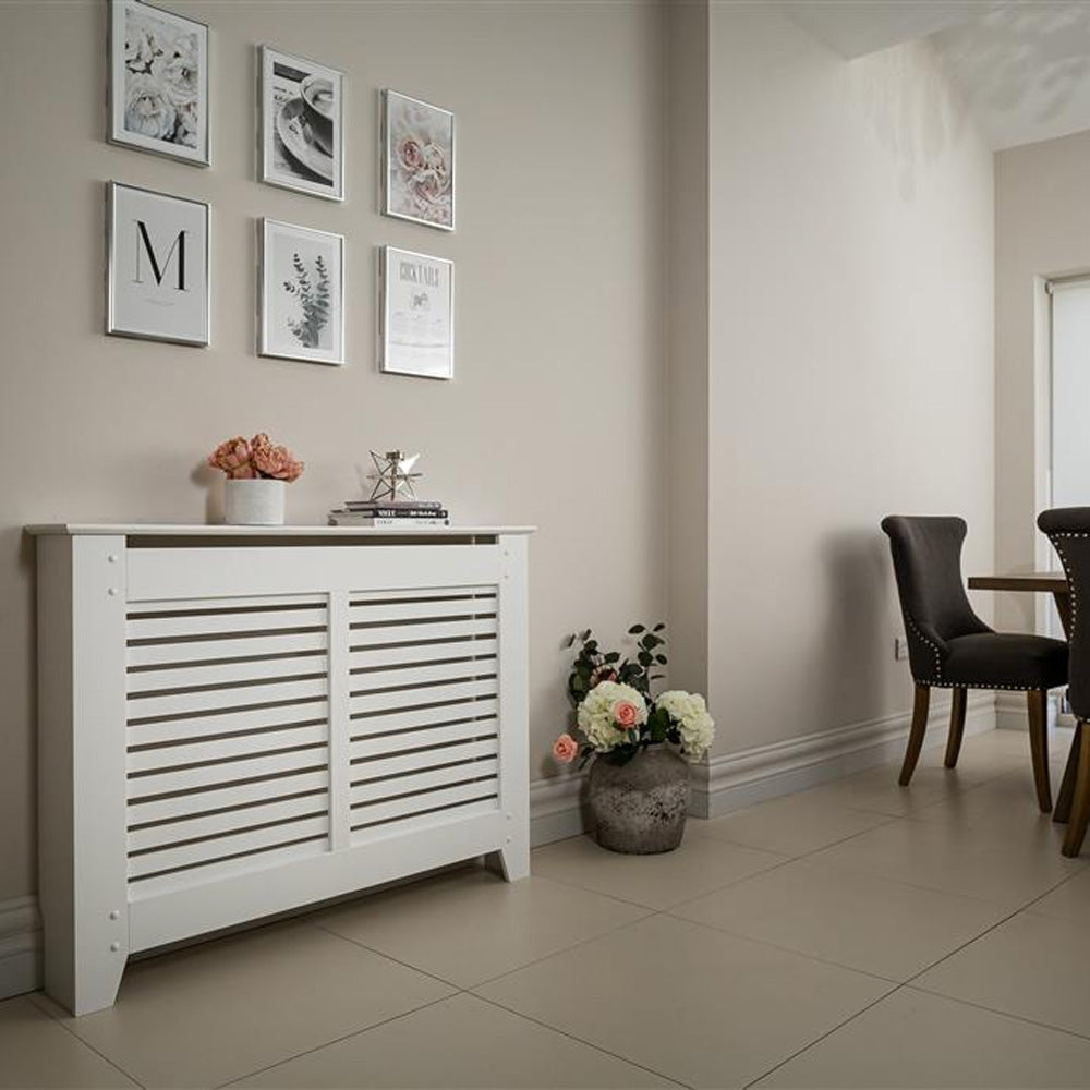 Tema Rhode Island Radiator Cabinet Cover - White - Large | RADE203W