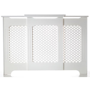 Tema Classic Adjustable Radiator Cabinet Cover - White - Large | RADCAD03W