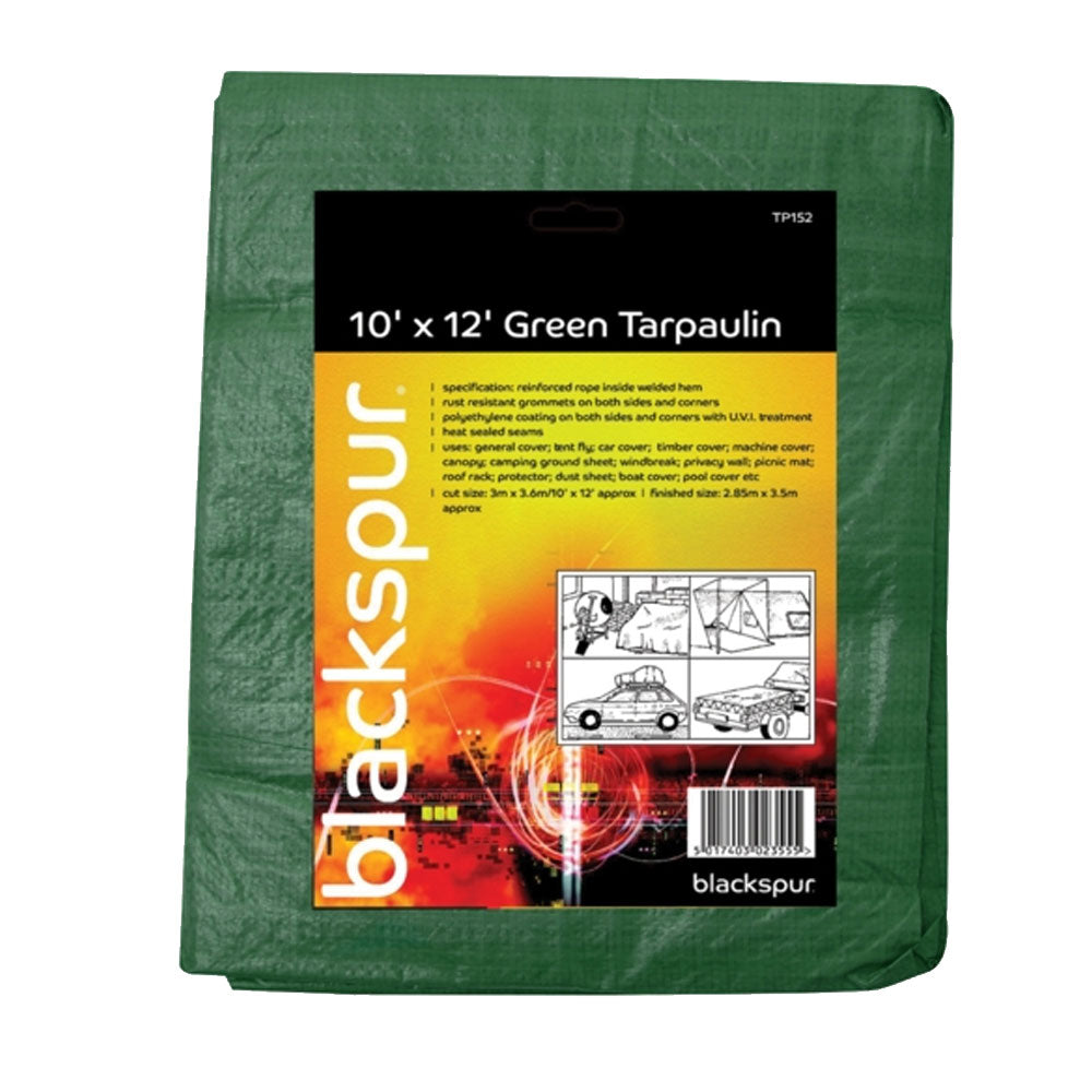 BLACKSPUR 6' X 9' TARPAULIN - GREEN