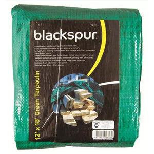Blackspur Green 12ft x 18ft Waterproof Tarpaulin | TP153