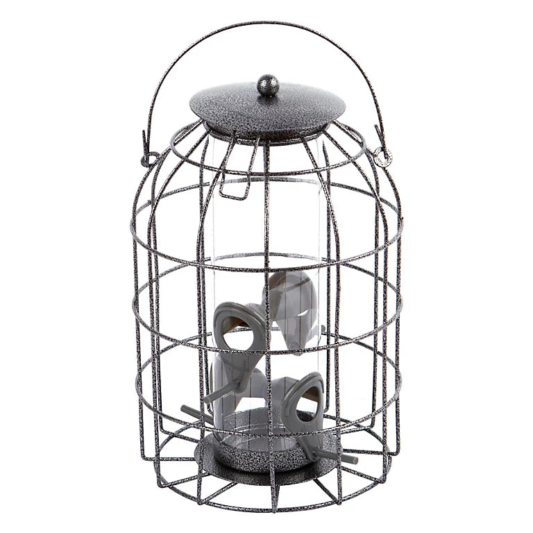 Redwood Squirrel Proof Metal Seed Bird Feeder - Grey | BB-BF101