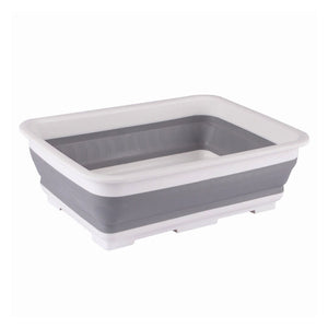 Ashley Collapsible Washing Up Basin 7 Litre - White / Grey | CB250