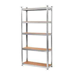 Blackspur Galvanised Steel 5 Tier Boltless Shelving Unit 178cm x 90cm x 30cm | SU130