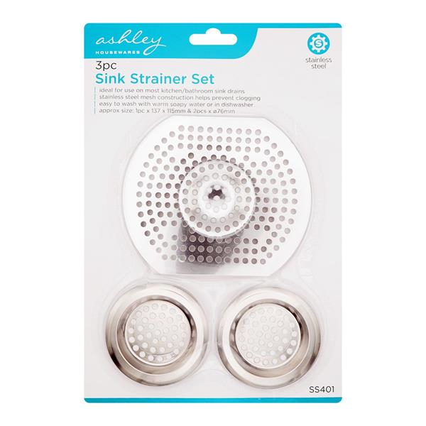 Ashley 3 Piece Sink Strainer Set | SS401