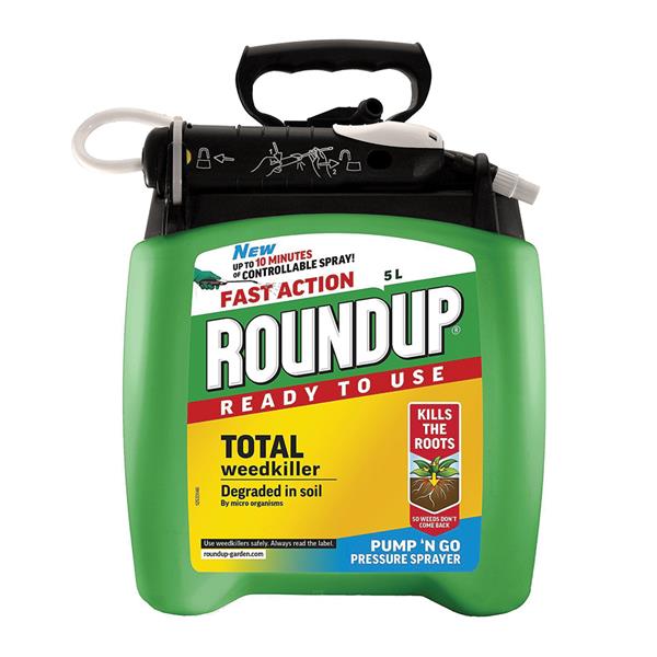 Roundup Fast Action Pump N' Go Weedkiller 5 Litre