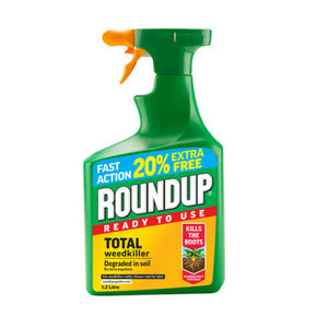 ROUNDUP TOTAL READY TO USE WEEDKILLER 1 lITRE + 20% EXTRA FREE | 4105463