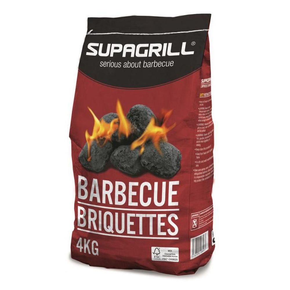 Supagrill Charcoal BBQ Briquettes 4kg