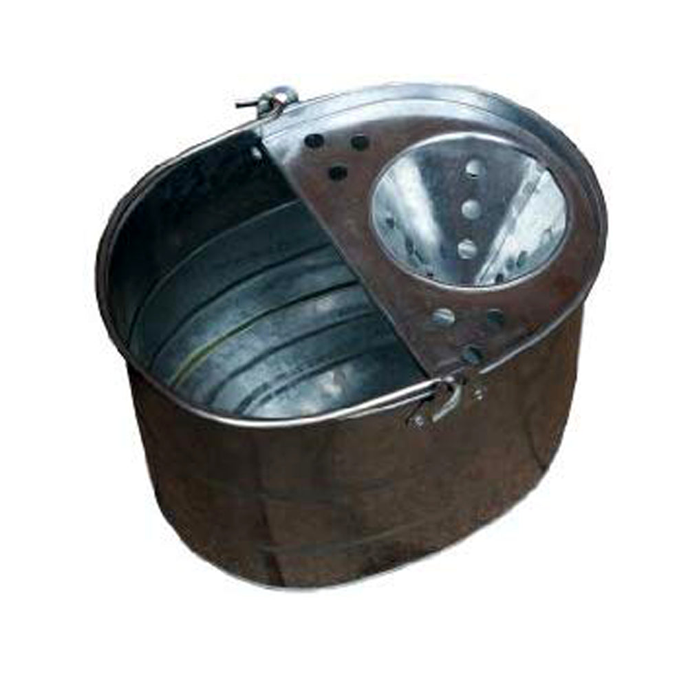 Traditional Galvanised Metal Mop Bucket - 10 LITRE